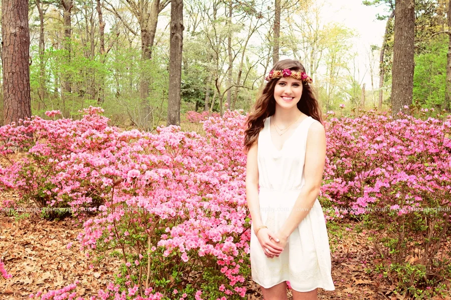Norfolk Botanical Garden Virginia senior portrait Jan Casper Photography