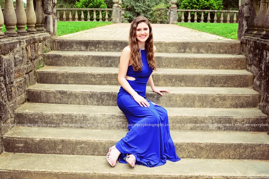 Norfolk Botanical Garden Virginia senior portrait Jan Casper Photography