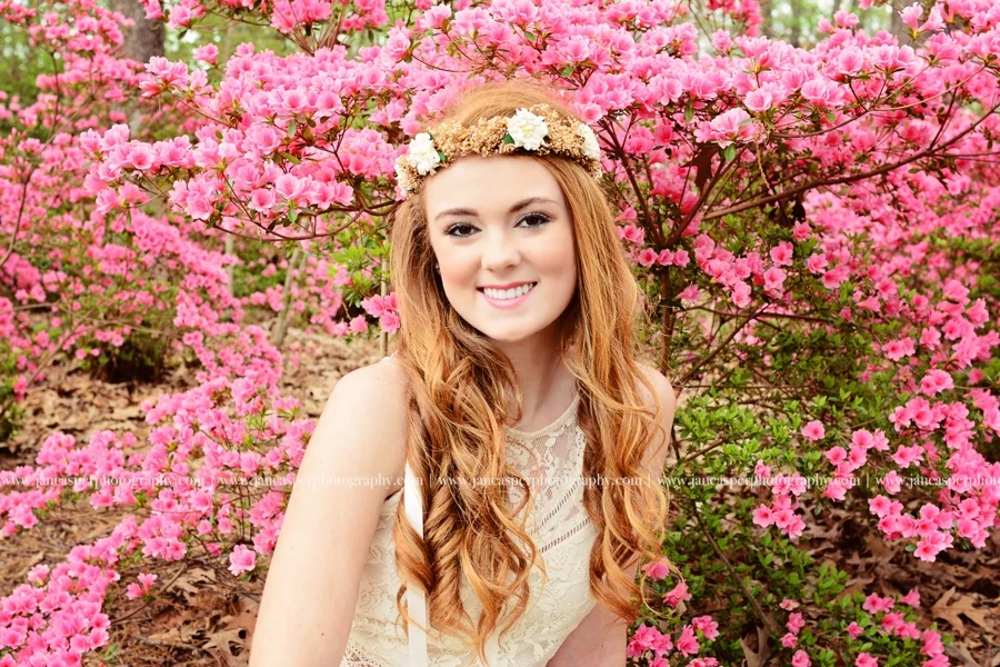 Norfolk Botanical Garden Virginia senior portrait Jan Casper Photography