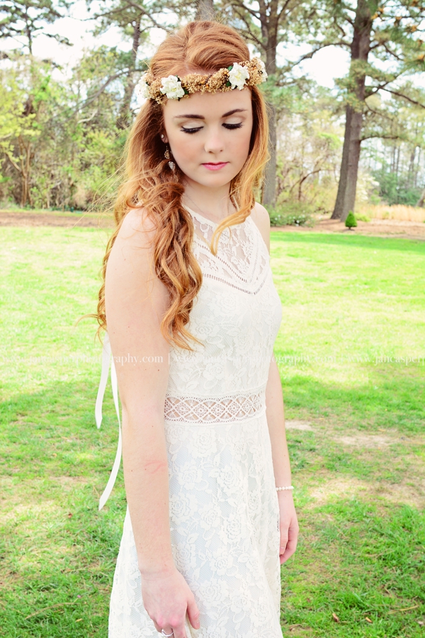 Norfolk Botanical Garden Virginia senior portrait Jan Casper Photography