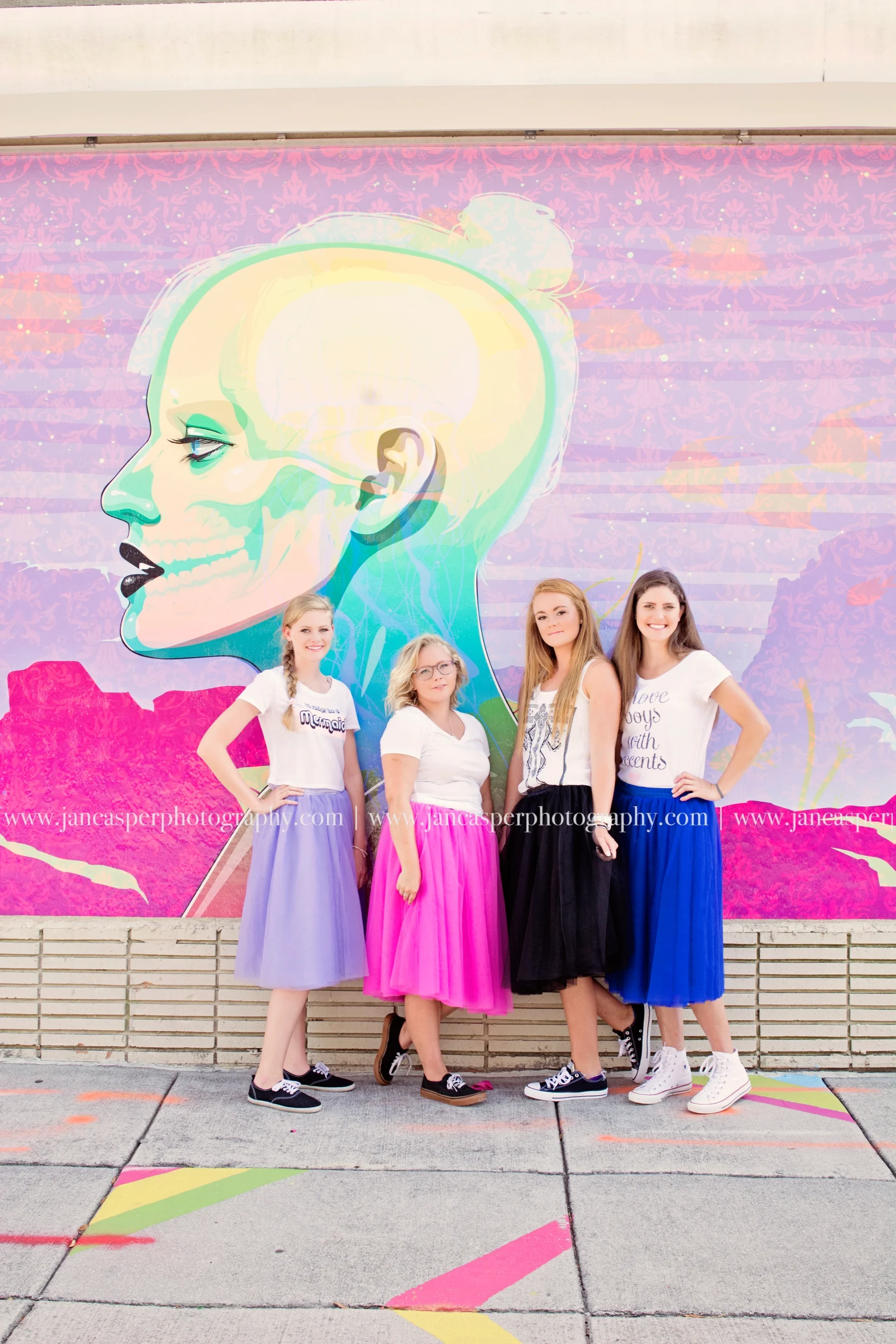 Norfolk Neon District senior portrait Jan Casper Photography