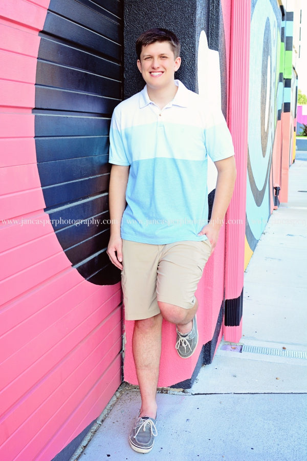 Neon District Norfolk senior portrait Jan Casper Photography Virginia