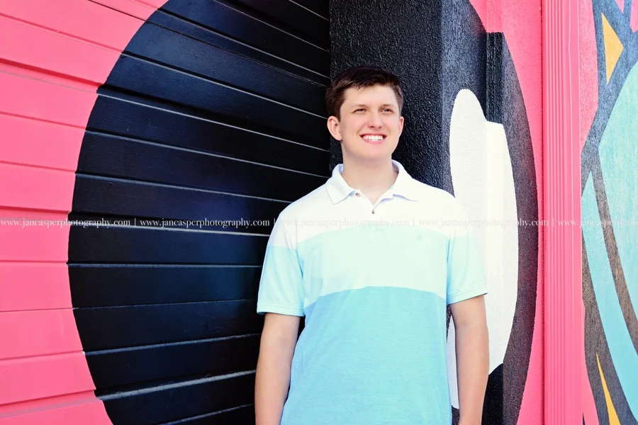 Neon District Norfolk senior portrait Jan Casper Photography Virginia