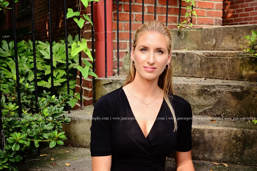 downtown Norfolk Freemason senior portrait Jan Casper Photography