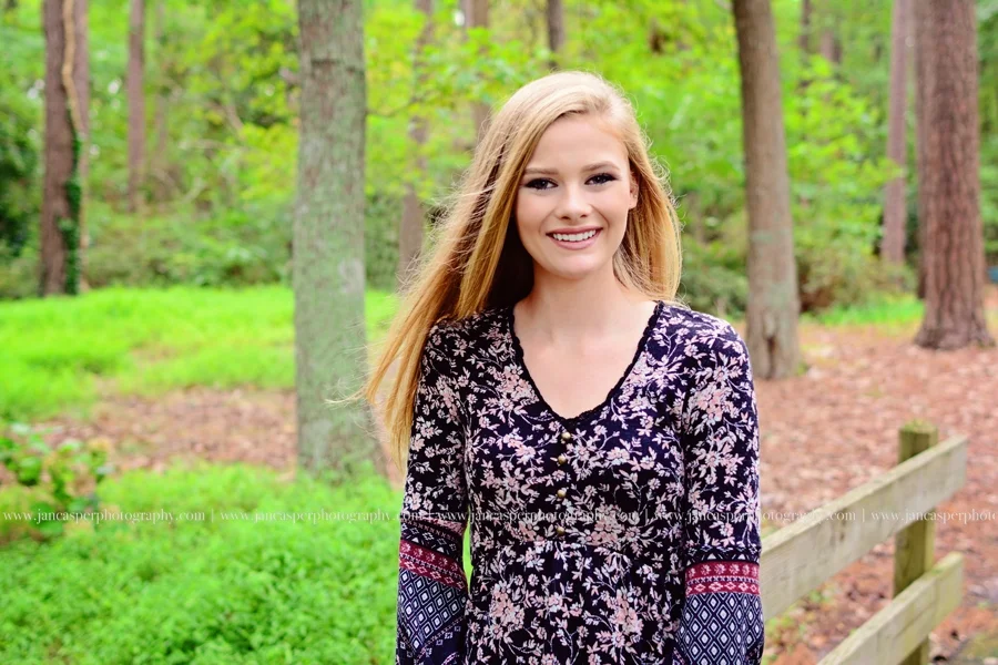 Red Wing Park senior portrait Virginia Beach Jan Casper Photography