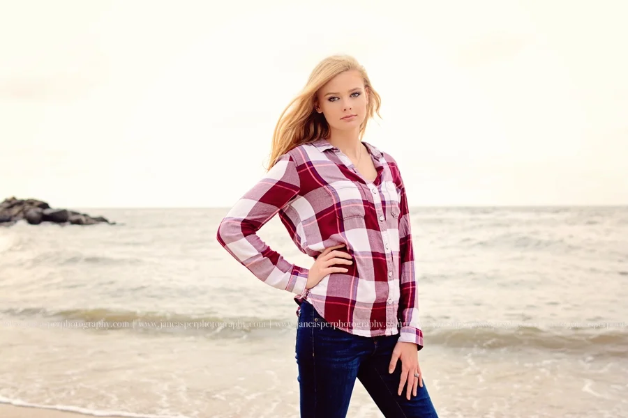 Fort Story senior portrait Virginia Beach Jan Casper Photography