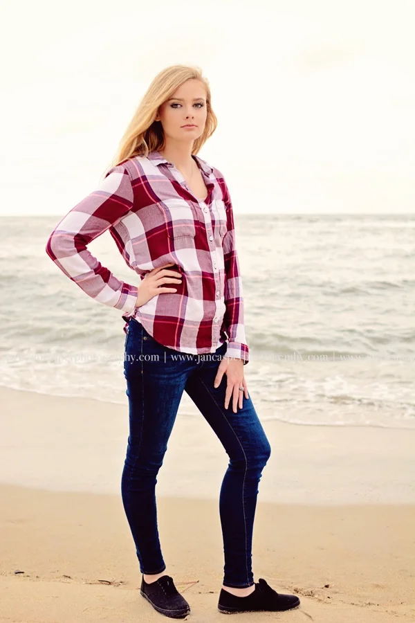 Fort Story senior portrait Virginia Beach Jan Casper Photography