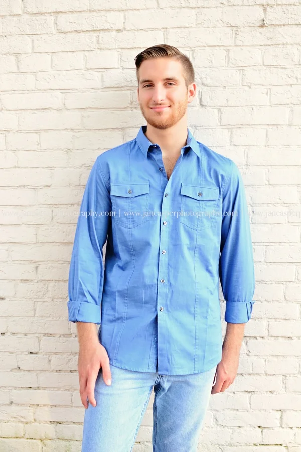 downtown Norfolk Freemason senior portrait Jan Casper Photography Virginia