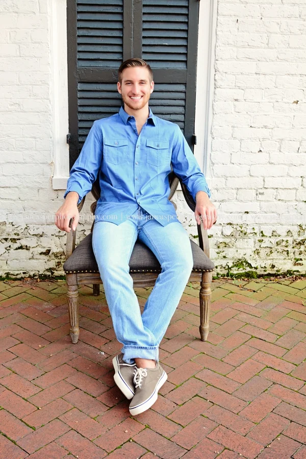 downtown Norfolk Freemason senior portrait Jan Casper Photography Virginia