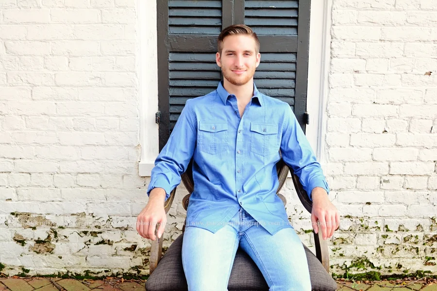 downtown Norfolk Freemason senior portrait Jan Casper Photography Virginia