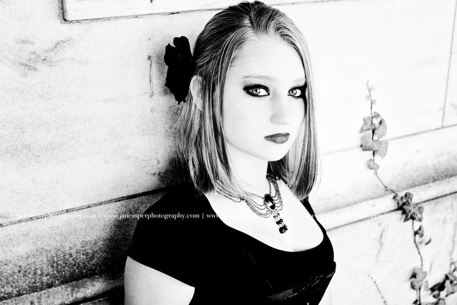 senior portrait Richmond Hollywood Cemetery Halloween Jan Casper Photography Virginia