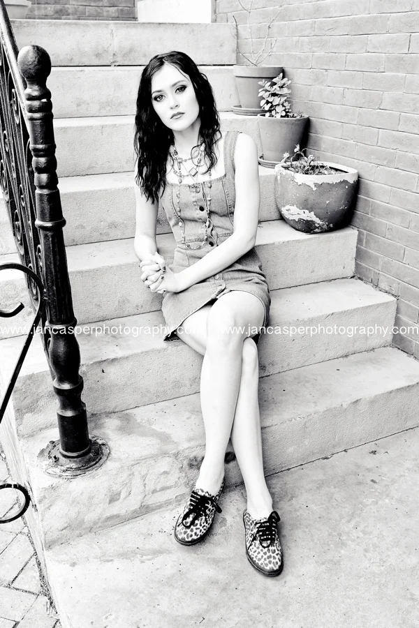 senior portrait downtown Norfolk Jan Casper Photography Virginia Freemason Norfolk