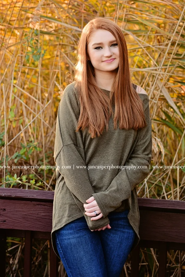 senior portrait Virginia Jan Casper Photography Oak Grove Lake Park Chesapeake Virginia