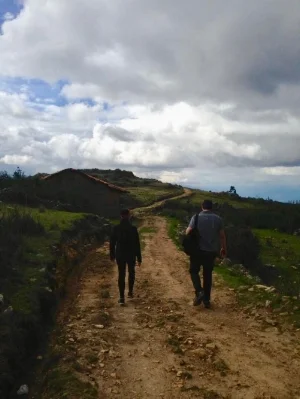 Trekking in the Andes mountains
