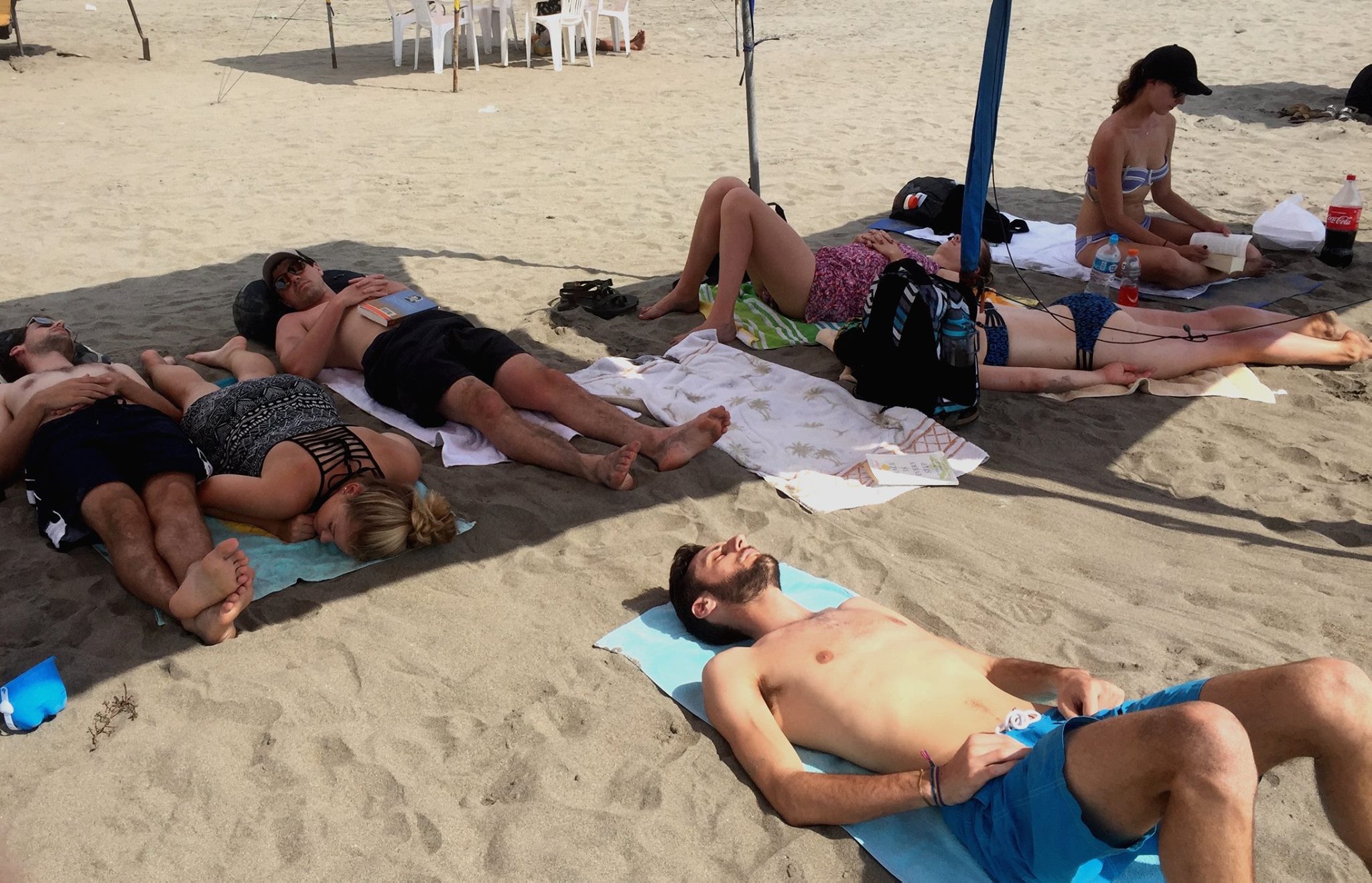 Relaxing on the beach in Peru