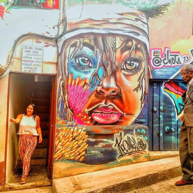 #streetartsaturday in #colombia, one of our choice locations for #socialimpact programs benefiting women in the communities we are privileged to work with. 
We love hunting down and snapping street art in our spare time and Colombia as a whole has so much unique and diverse art.

Do you love taking street art and where are your favourite cities for finding them? #NYC gotta be the top of the list. 😄

#linkinbio 
#travel 
#venturewithimpact 
#nomad
#nomadlife
#probonoconsulting
#skillsconsulting 
#digitalnomad
#remoteworkers
#remoteworkersunite 
#remoteworkerslife
#goabroad
#socialimpact
#travelwithpurpose 
#travelandwork
#workandtravel
#responsibletravel
#conscioustravel
#medellin 
#colombia
#streetart
#streetartsaturday 
#weekender 
#urbanart
#streetartcolombia