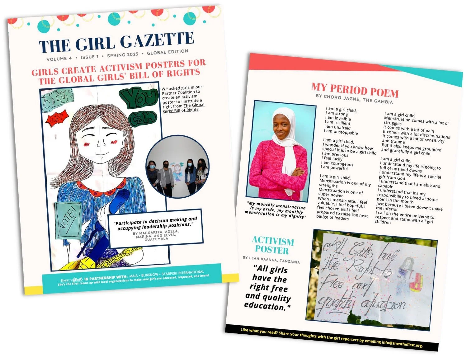 The Girl Gazette: essays, interviews, and art from girls in the STF community