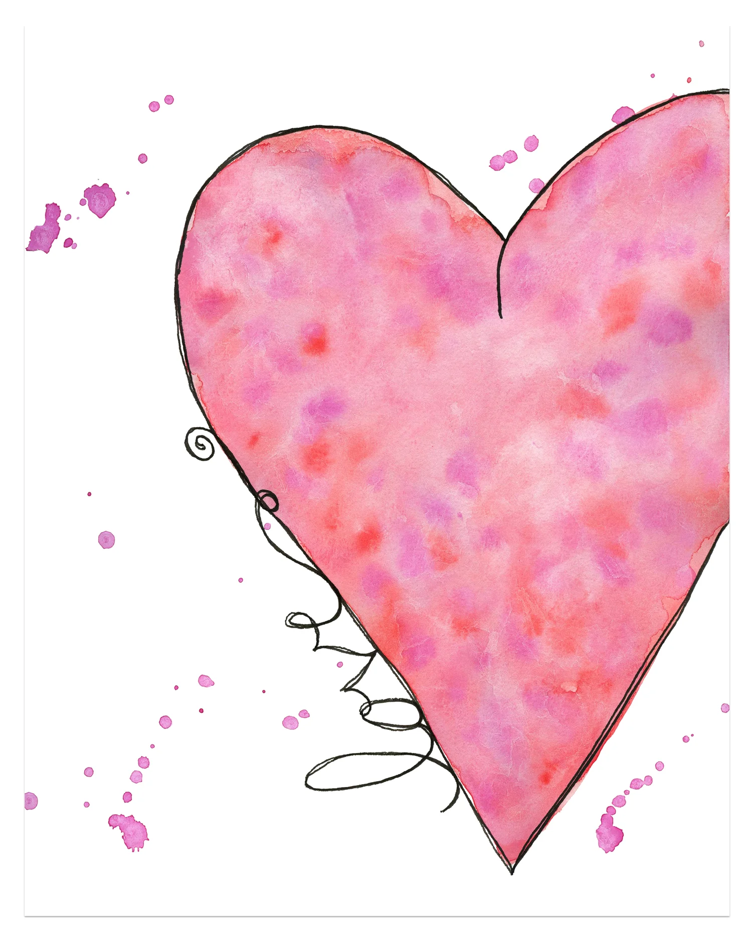 Love Watercolor Art Print