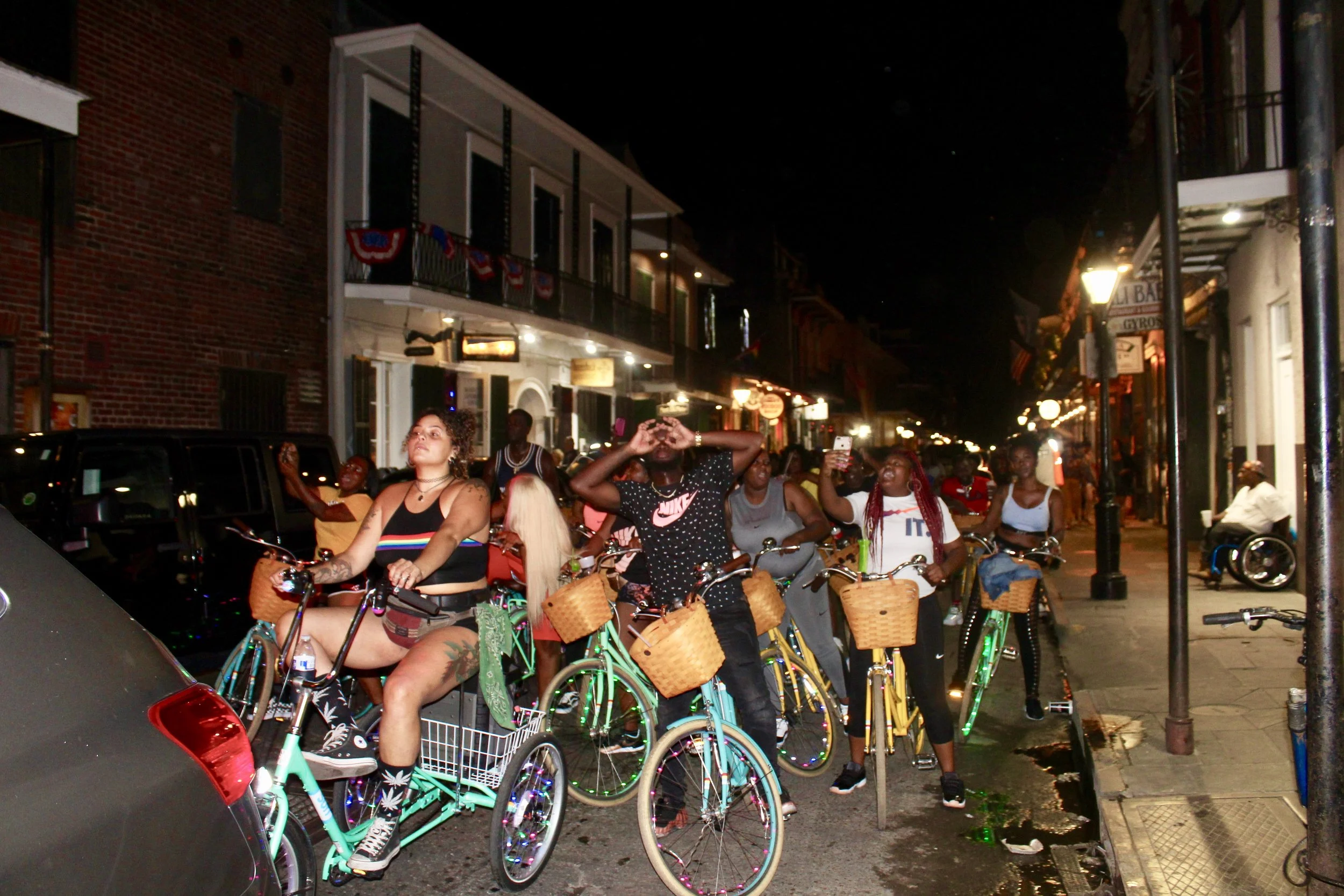 The New Orleans Nightlife Ride — Flambeaux Bicycle Tours 1 Rated