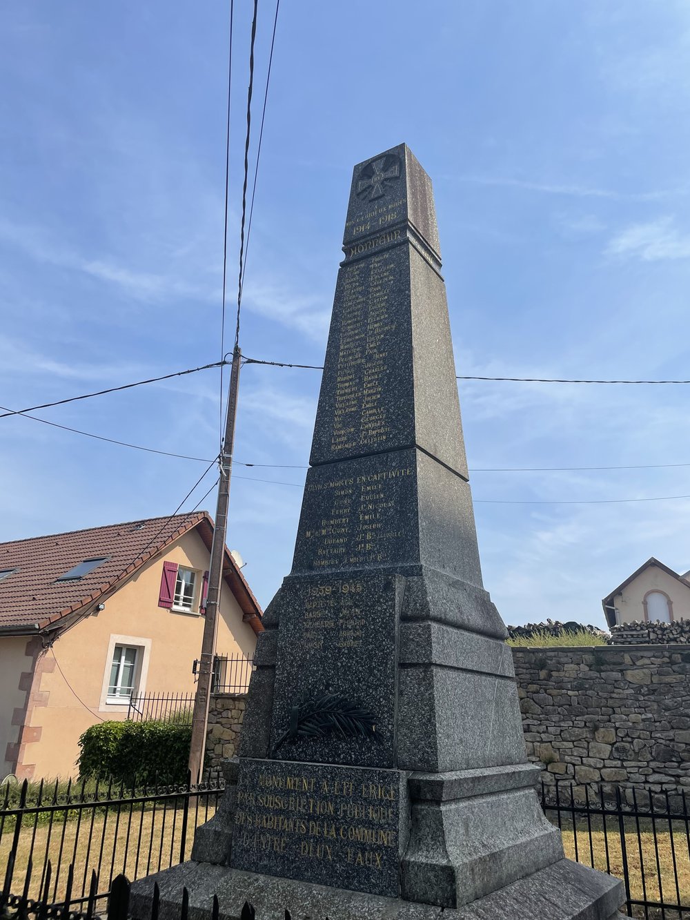 The Obelisk in Entre-deux-Eaux