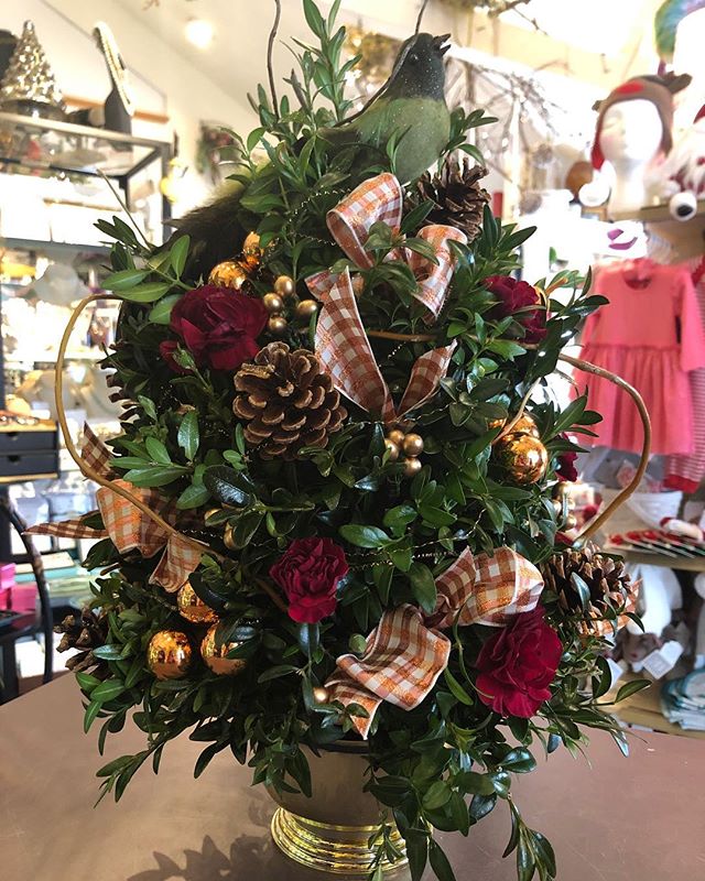 Place your order for a partridge boxwood tree! 
#daisydigins #tabledecor #boxwoodtrees #barringtonri #holidaydecor