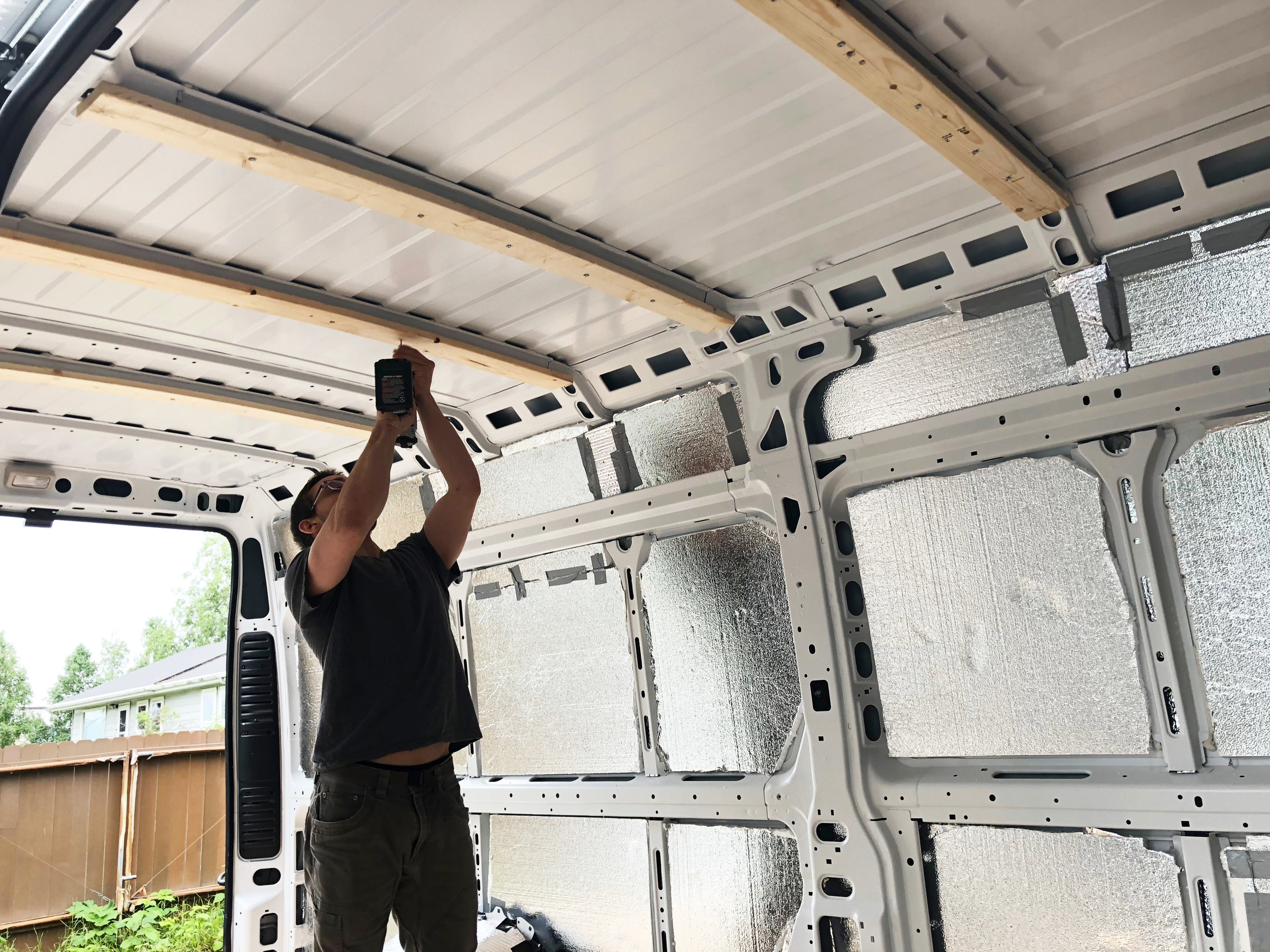 Finding RV wall studs near RV construction features