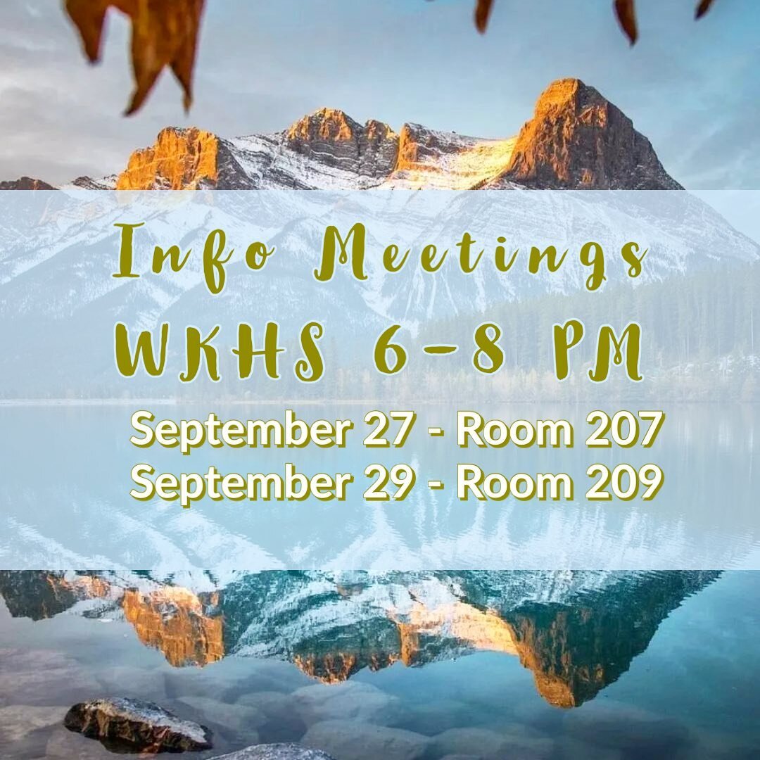 Info meeting tonight at Worthington Kilbourne High School! See you in room 207 at 6pm!