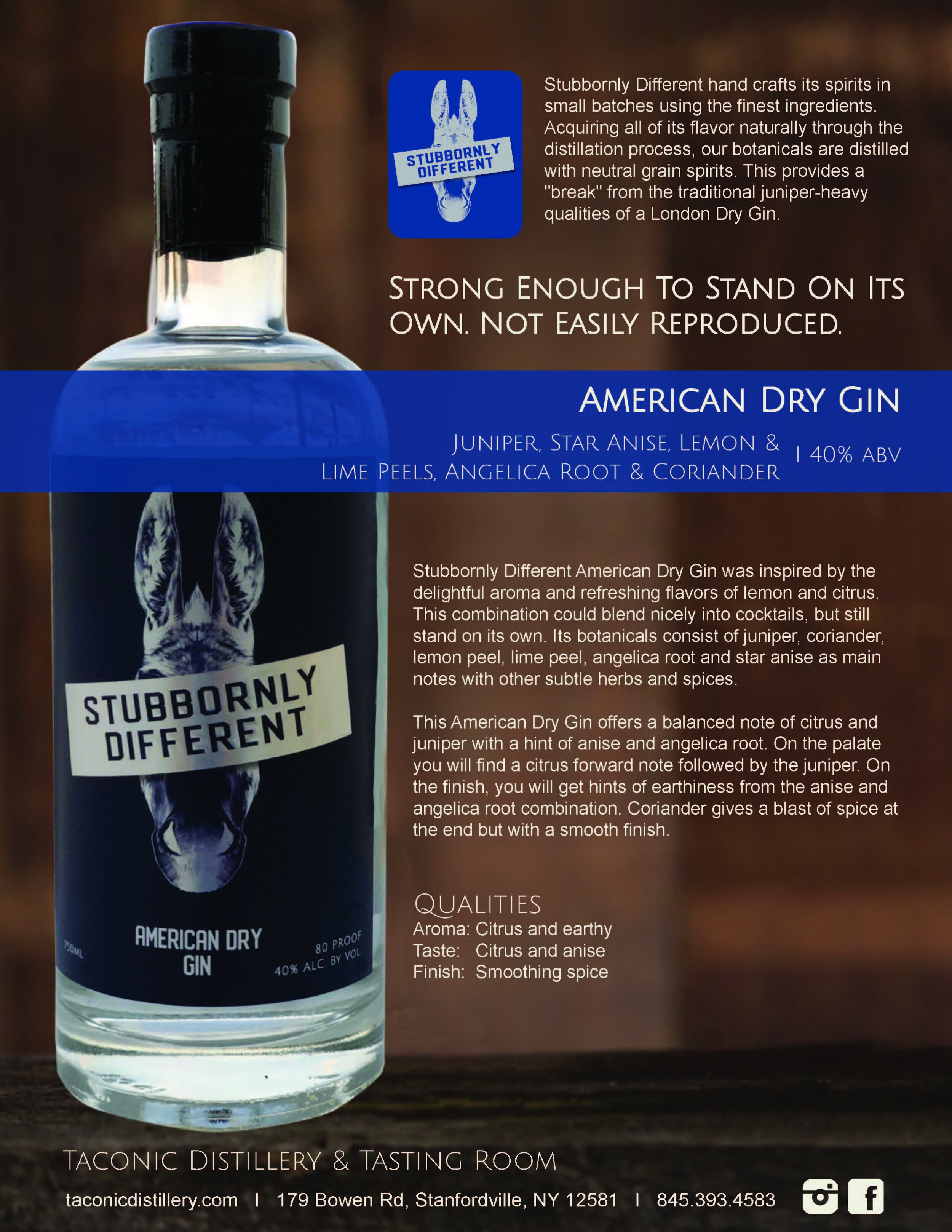 Stubbornly Different Gin