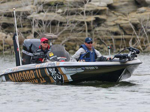 Pete fishing as an amateur with Brent Chapman at the now-legendary 2008 Elite Series tournament on Falcon. - photo by James Overstreet
