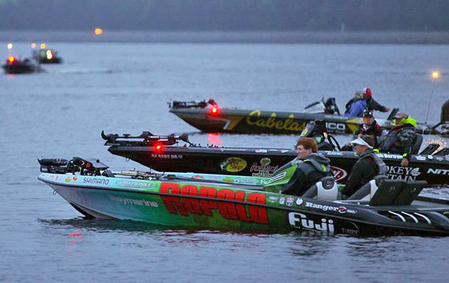 Staged for take-off, a short idle from my starting spot. - photo by James Overstreet, courtesy of BASSMASTER.com