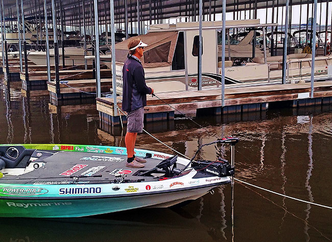 My starting spot inside the marina - photo by Dawn Ottman