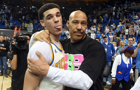 Lonzo and LaVar Bell, from USA Today