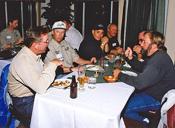 Brian (far right) and other IL contributors at one of our first writer conferences.