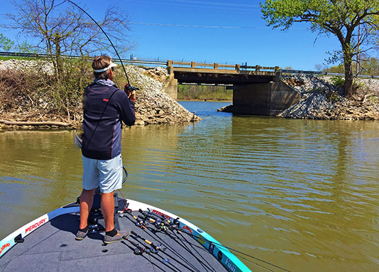 This bridge produced one of my largest fish during practice.