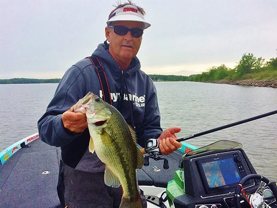 This last-minute 3-pounder struck a Rapala SkitterWalk under overcast skies.