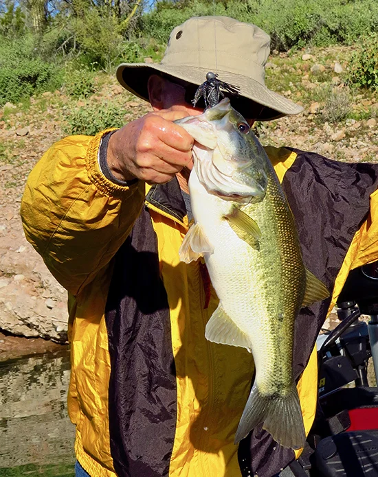 A great deep-water channel bait is a Hula Grub on a football head jig. Some of my biggest bass ever have come on this combo. 