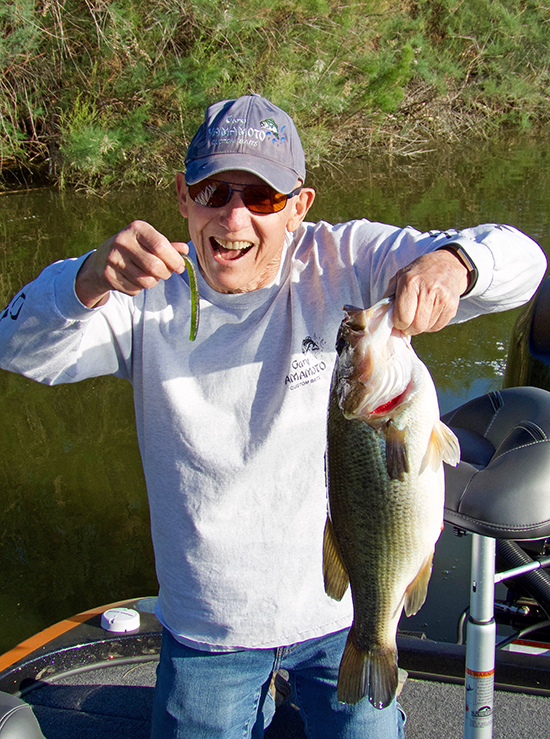 Those laminate Senkos are dynamite on brush bass. 
