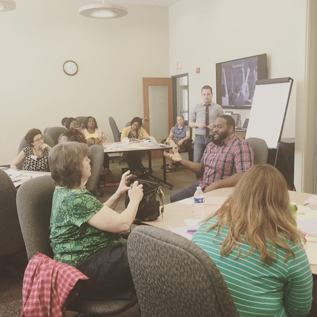 Lisa & Josh facilitating an asset-mapping training with the PAL Coalition