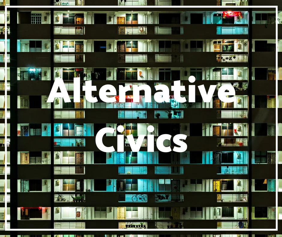 an active research project exploring how artists reimagine the world and develop models of change relevant to culture, citizenship and the future. ALTERNATIVE CIVICS ASKS how artistry can CREATE PRACTICAL SOLUTIONS TO PROBLEMS WHILE redefiNING economics, citizenship and our relationship with environment.