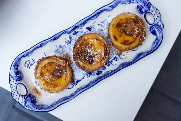 PORTUGUESE EGG TARTS Joey Bats Sweets Buttery, flakey and creamy with just the right amount sweetness -- these are almost guaranteed to be your new favorite treats. Fresh out of the oven and topped with just a little bit of cinnamon and powdered sugar is basically perfection in a bite.