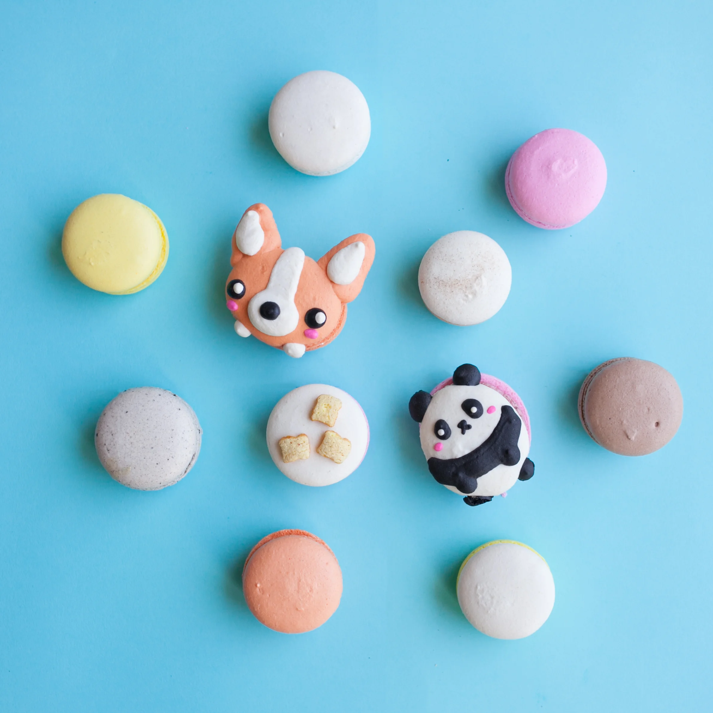 MACARONS Honey & Butter Honey & Butter is known for their SUPER detailed character macarons that are waaaay too cute to eat. Corgis? Pandas?? SAILOR MOON?!! But oh so delicious when you finally decide to take a bite.