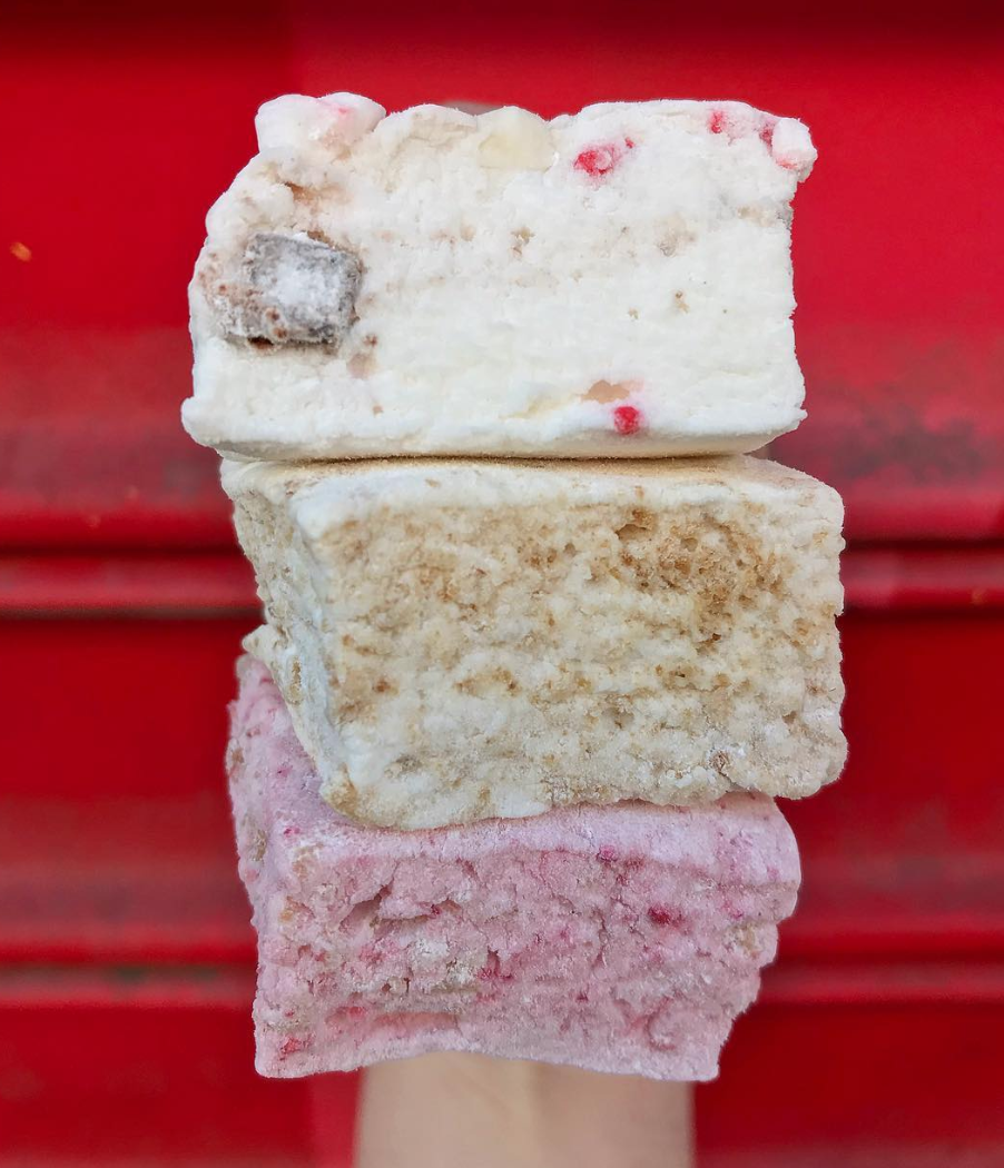 MARSHMALLOWS + S’MORES Squish Marshmallows We’ll take one marshmallow in each flavor please. And custom party animal s’mores? Ok yes that too! You’ll want allll the things from Squish!