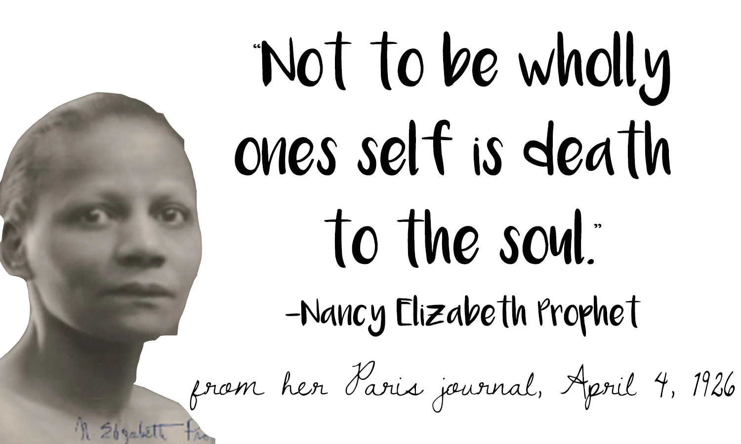 One of my favorite quotes from Nancy's (pictured) journal.