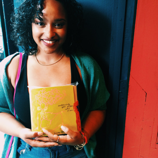 Jordan chose a new journal for herself at the popup, from the "Journal x A New Name" series.