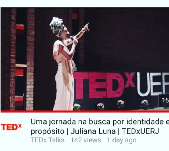 Luna speaking at TedxUERJ