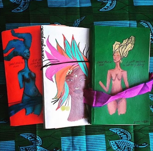 Rosie's Mantra Cahiers! (L-R): She Garden, "Until this is Over...", "Une Lettre", "Until this is Over...", "Journal x A New Name", and "Une Lettre"