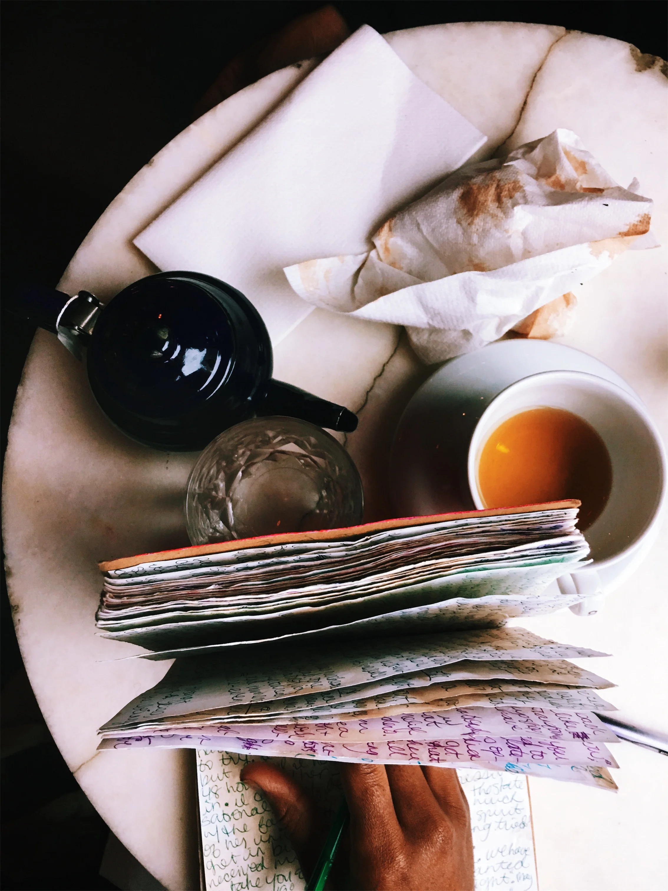 Journaling, 2018. Cafe Rue Dix, Brooklyn, NY.