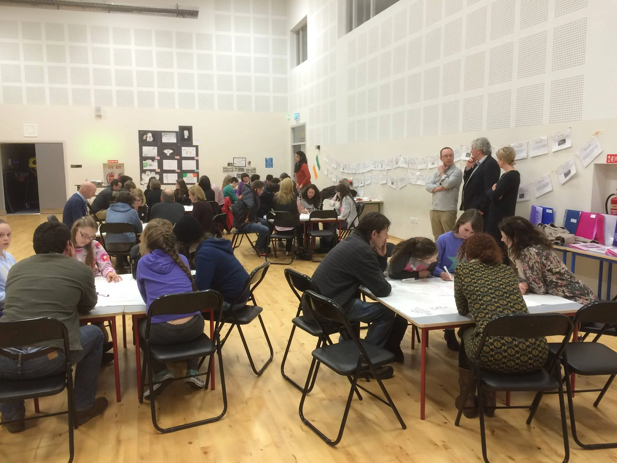Students and families at our consultation meeting