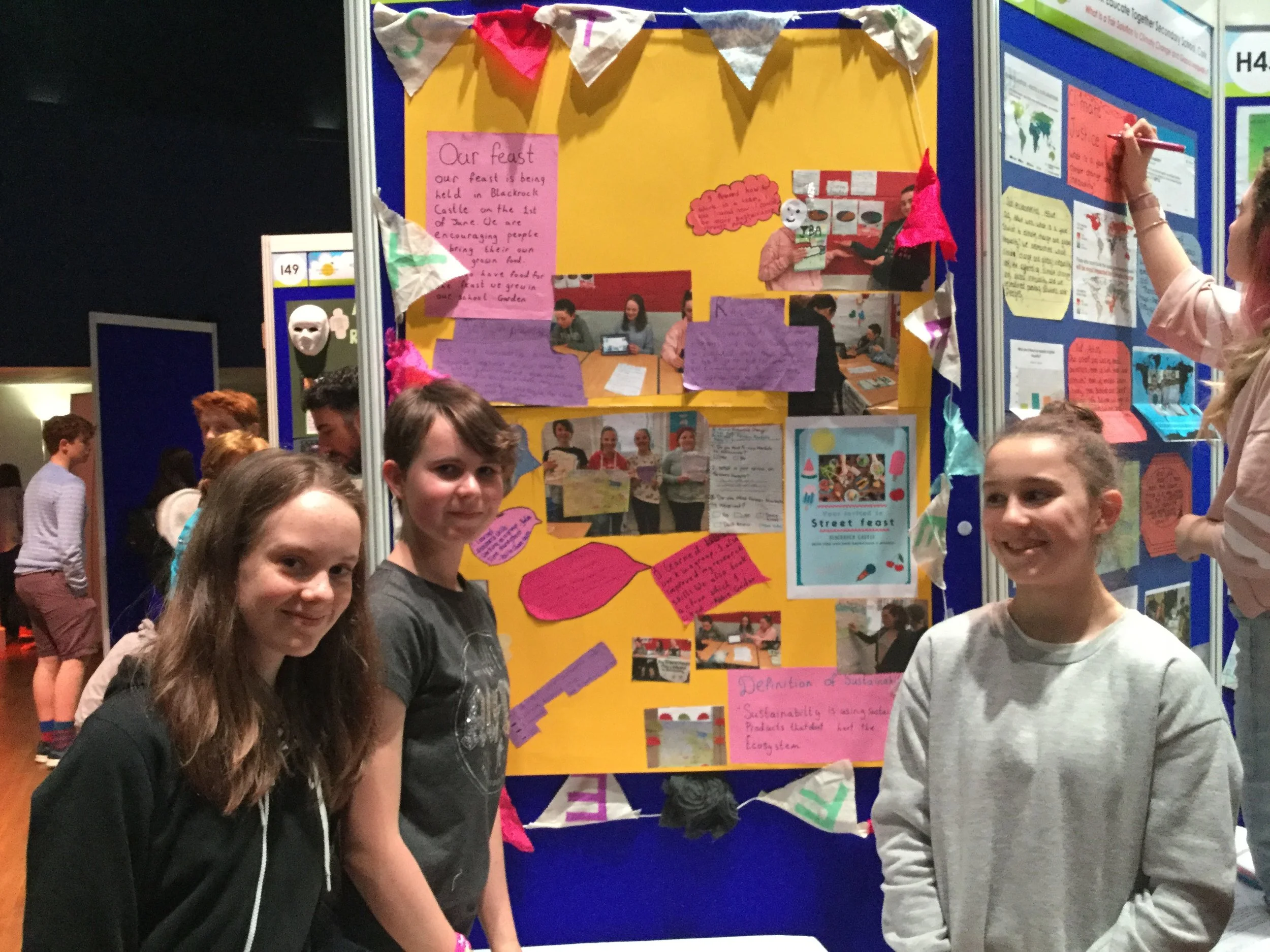 Students at their stand at the Young Environmentalist Awards