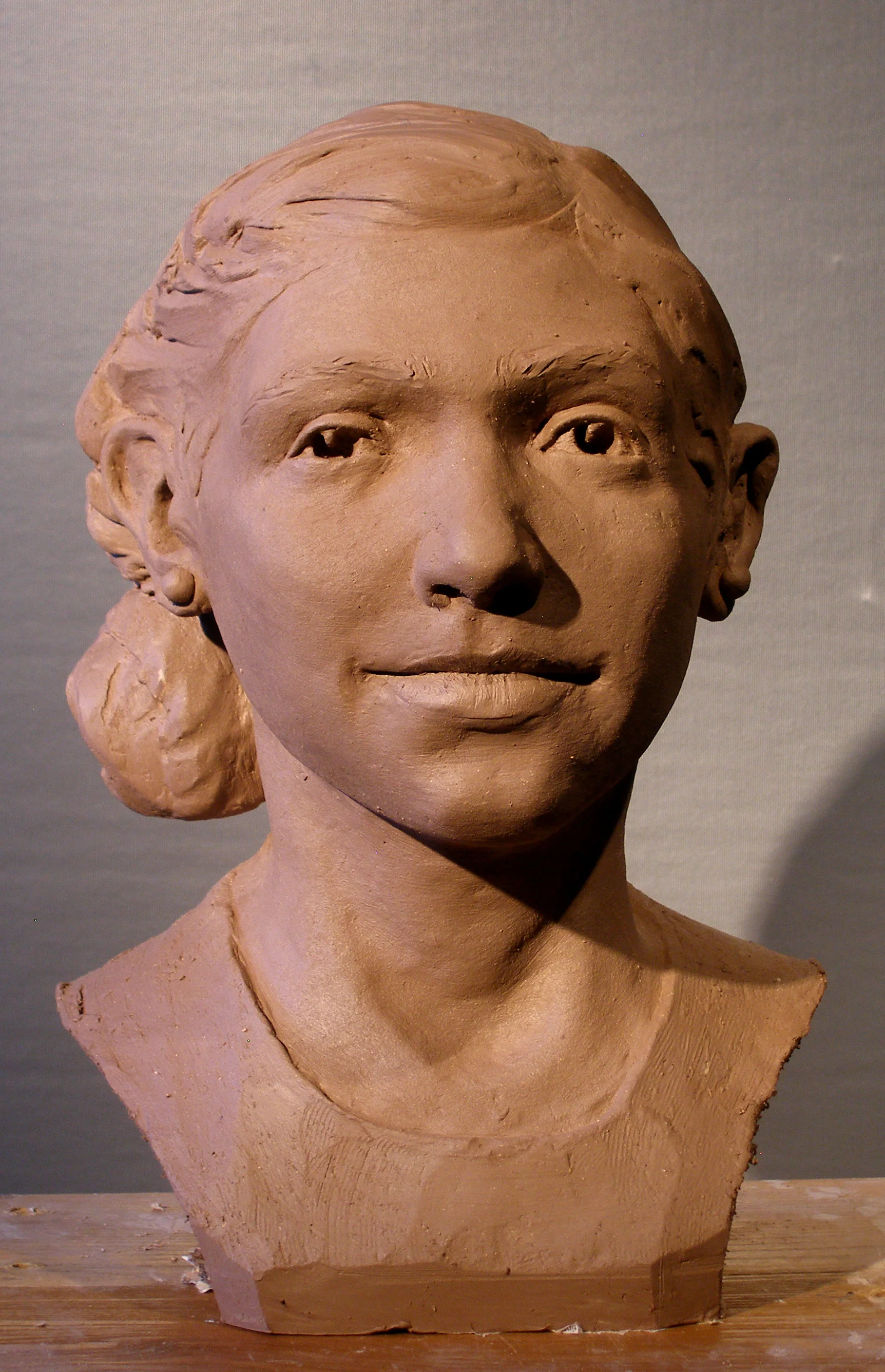 "Maida" terra cotta, life sized.